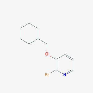 molecular formula C12H16BrNO B7939848 2-Bromo-3-(cyclohexylmethoxy)pyridine 