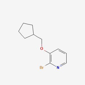 molecular formula C11H14BrNO B7939849 2-Bromo-3-(cyclopentylmethoxy)pyridine 