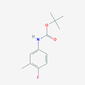 molecular formula C12H16FNO2 B7939877 tert-butyl N-(4-fluoro-3-methylphenyl)carbamate 