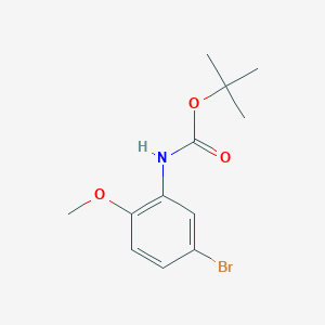 molecular formula C12H16BrNO3 B7939881 Tert-butyl (5-bromo-2-methoxyphenyl)carbamate 