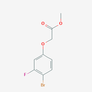 molecular formula C9H8BrFO3 B7939898 Methyl 2-(4-bromo-3-fluorophenoxy)acetate 
