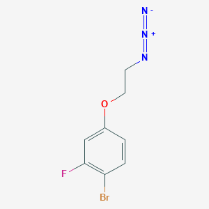 molecular formula C8H7BrFN3O B7939901 4-(2-Azidoethoxy)-1-bromo-2-fluorobenzene 