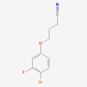 molecular formula C10H9BrFNO B7939917 4-(4-Bromo-3-fluoro-phenoxy)butanenitrile 