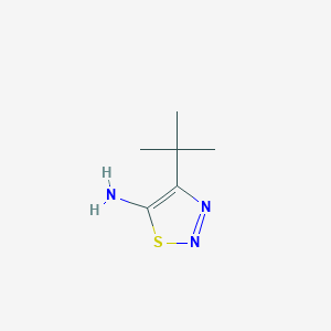 molecular formula C6H11N3S B7939937 4-Tert-butyl-1,2,3-thiadiazol-5-amine 