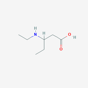 molecular formula C7H15NO2 B7939953 3-(Ethylamino)-pentanoic acid 