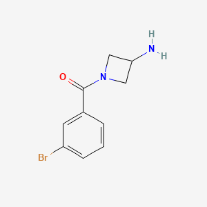 molecular formula C10H11BrN2O B7939955 1-(3-Bromobenzoyl)azetidin-3-amine 