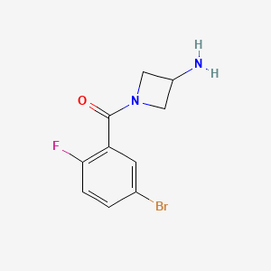molecular formula C10H10BrFN2O B7939961 1-(5-Bromo-2-fluorobenzoyl)azetidin-3-amine 