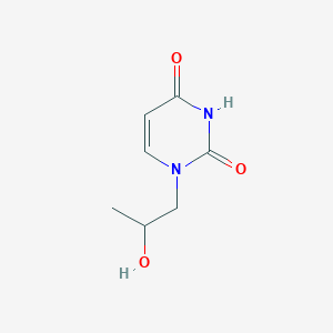 molecular formula C7H10N2O3 B7939996 1-(2-Hydroxypropyl)pyrimidine-2,4(1H,3H)-dione 