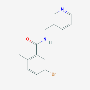 molecular formula C14H13BrN2O B7940040 5-bromo-2-methyl-N-(pyridin-3-ylmethyl)benzamide 