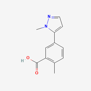 2-Methyl-5-(1-methyl-1H-pyrazol-5-yl)benzoic acid