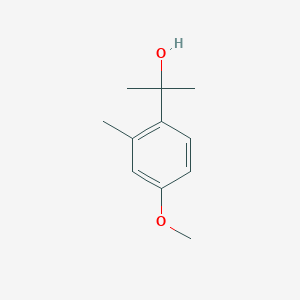 molecular formula C11H16O2 B7940093 2-(4-Methoxy-2-methylphenyl)-2-propanol 