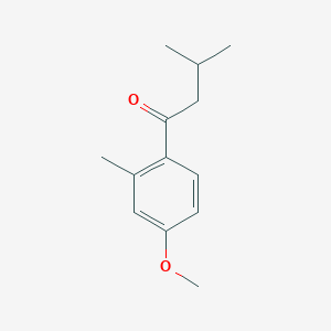 molecular formula C13H18O2 B7940135 2',3-Dimethyl-4'-methoxybutyrophenone 