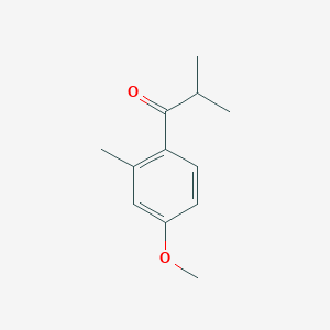 molecular formula C12H16O2 B7940137 2,2'-Dimethyl-4'-methoxypropiophenone 
