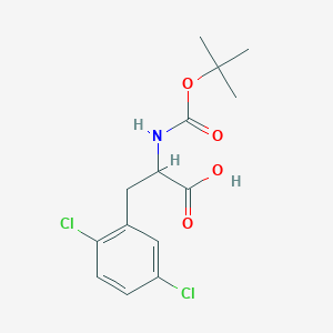 molecular formula C14H17Cl2NO4 B7940149 2-((Tert-butoxycarbonyl)amino)-3-(2,5-dichlorophenyl)propanoic acid 