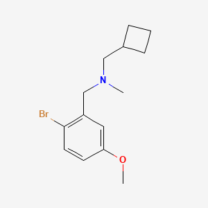 molecular formula C14H20BrNO B7940178 [(2-Bromo-5-methoxyphenyl)methyl](cyclobutylmethyl)methylamine 