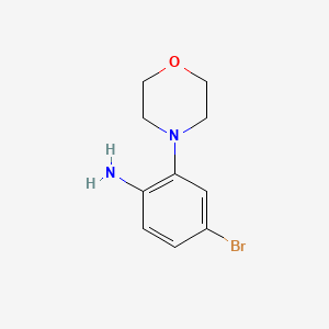 molecular formula C10H13BrN2O B7940208 4-Bromo-2-(morpholin-4-yl)aniline 