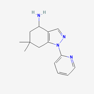 6,6-dimethyl-1-pyridin-2-yl-5,7-dihydro-4H-indazol-4-amine
