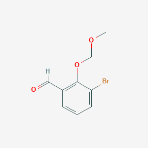 molecular formula C9H9BrO3 B7940254 3-Bromo-2-(methoxymethoxy)benzaldehyde 