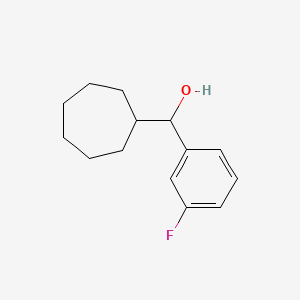 Cycloheptyl (3-fluorophenyl)methanol