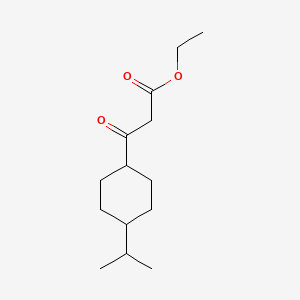 molecular formula C14H24O3 B7940351 Ethyl 3-oxo-3-[4-(propan-2-yl)cyclohexyl]propanoate 