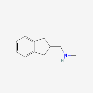 molecular formula C11H15N B7940413 [(2,3-dihydro-1H-inden-2-yl)methyl](methyl)amine 