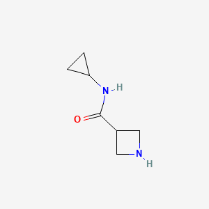 molecular formula C7H12N2O B7940419 N-cyclopropylazetidine-3-carboxamide 