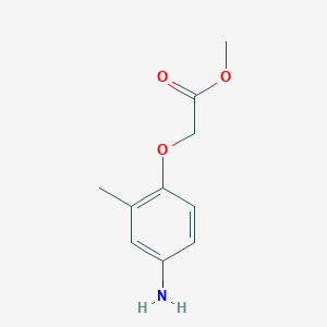 molecular formula C10H13NO3 B7940424 Methyl 2-(4-amino-2-methylphenoxy)acetate 