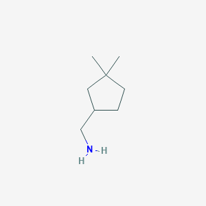 molecular formula C8H17N B7940430 (3,3-Dimethylcyclopentyl)methanamine 