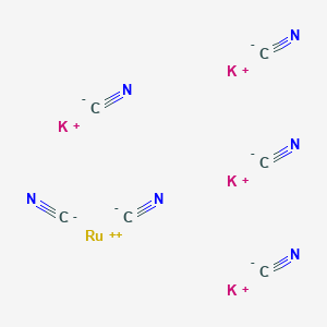molecular formula C6H2K4N6ORu+ B079405 Potassium ruthenium cyanide CAS No. 15002-31-0