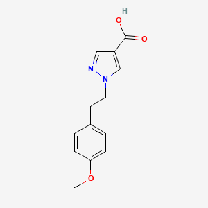 molecular formula C13H14N2O3 B7940501 1-[2-(4-Methoxyphenyl)ethyl]-1H-pyrazole-4-carboxylic acid 