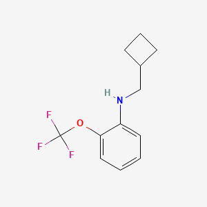 molecular formula C12H14F3NO B7940558 N-(cyclobutylmethyl)-2-(trifluoromethoxy)aniline 