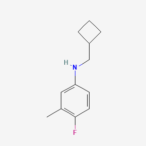 molecular formula C12H16FN B7940568 N-(cyclobutylmethyl)-4-fluoro-3-methylaniline 