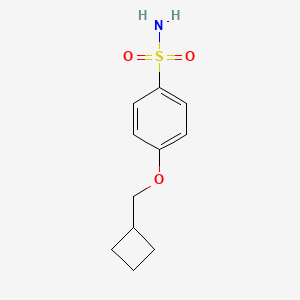 molecular formula C11H15NO3S B7940625 4-(Cyclobutylmethoxy)benzene-1-sulfonamide 
