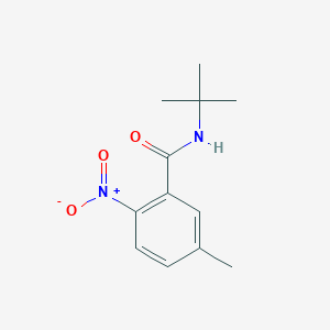 molecular formula C12H16N2O3 B7940645 N-tert-butyl-5-methyl-2-nitrobenzamide 