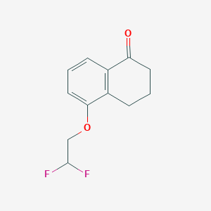 molecular formula C12H12F2O2 B7940672 5-(2,2-Difluoroethoxy)-3,4-dihydronaphthalen-1(2H)-one 