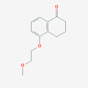 molecular formula C13H16O3 B7940683 5-(2-Methoxyethoxy)-1,2,3,4-tetrahydronaphthalen-1-one 