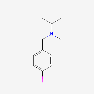 molecular formula C11H16IN B7940695 N-(4-Iodobenzyl)-N-methylpropan-2-amine 