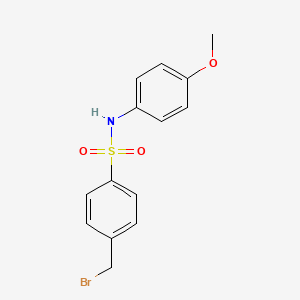 4-(bromomethyl)-N-(4-methoxyphenyl)benzenesulfonamide