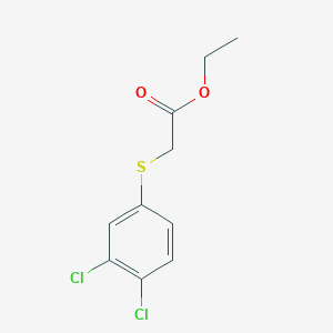 molecular formula C10H10Cl2O2S B7940773 Ethyl 2-[(3,4-dichlorophenyl)sulfanyl]acetate CAS No. 78066-06-5