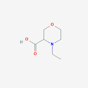 molecular formula C7H13NO3 B7940781 4-Ethylmorpholine-3-carboxylic acid 