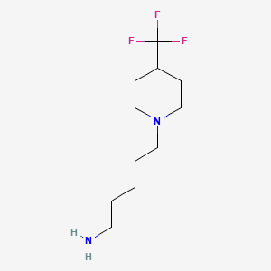 5-(4-(Trifluoromethyl)piperidin-1-yl)pentan-1-amine