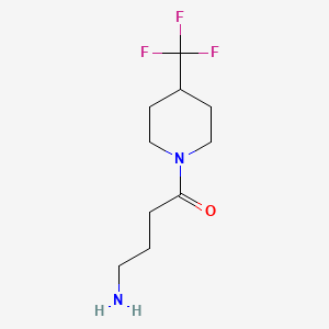 molecular formula C10H17F3N2O B7940818 4-Amino-1-(4-(trifluoromethyl)piperidin-1-yl)butan-1-one 