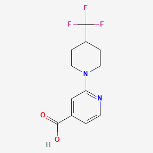 molecular formula C12H13F3N2O2 B7940835 2-(4-(Trifluoromethyl)piperidin-1-yl)isonicotinic acid 