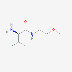 molecular formula C8H18N2O2 B7940874 (R)-2-Amino-N-(2-methoxyethyl)-3-methylbutanamide 