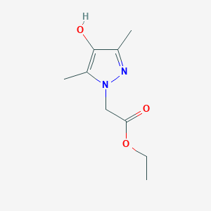 molecular formula C9H14N2O3 B7940922 Ethyl 2-(4-hydroxy-3,5-dimethyl-1H-pyrazol-1-yl)acetate 