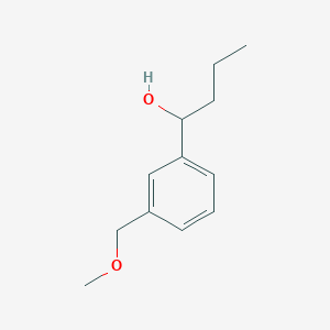 molecular formula C12H18O2 B7940962 1-[3-(Methoxymethyl)phenyl]butan-1-ol 