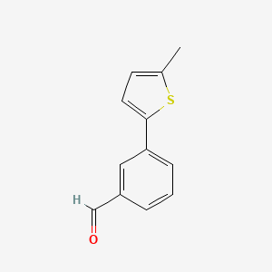 molecular formula C12H10OS B7940984 3-(5-Methylthiophen-2-yl)benzaldehyde 