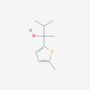 molecular formula C10H16OS B7940999 2-(5-Methyl-2-thienyl)-3-methyl-butan-2-ol 