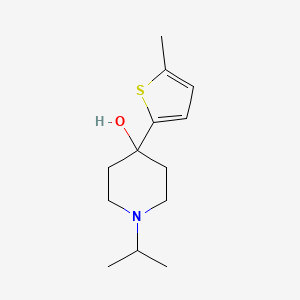 molecular formula C13H21NOS B7941011 1-Isopropyl-4-(5-methylthiophen-2-yl)piperidin-4-ol 