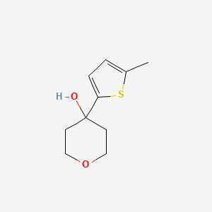 molecular formula C10H14O2S B7941018 4-(5-Methylthiophen-2-yl)oxan-4-ol 